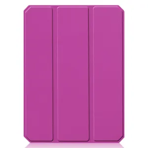 LEATHER Zaklápací obal Apple iPad mini 2021 / iPad mini 2024 fialový