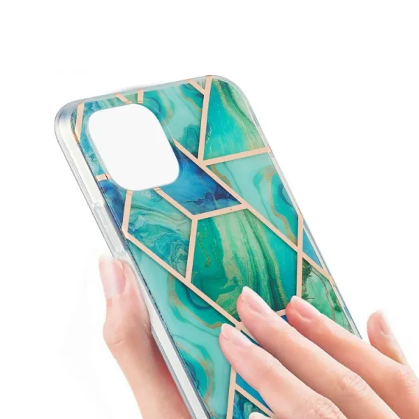 GEOMETRIC ART Kryt Apple iPhone 13 Pro Max GREEN