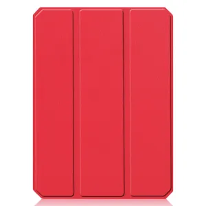 LEATHER Zaklápací obal Apple iPad mini 2021 / iPad mini 2024 červený