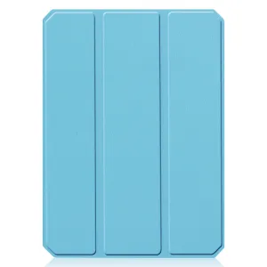 LEATHER Zaklápací obal Apple iPad mini 2021 / iPad mini 2024 svetlomodrý