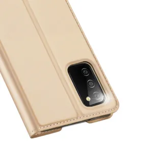 DUX Peňaženkový kryt Samsung Galaxy A03s zlatý