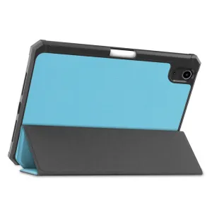 LEATHER Zaklápací obal Apple iPad mini 2021 / iPad mini 2024 svetlomodrý
