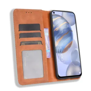BUSINESS Peňaženkový kryt Oukitel C21 hnedý