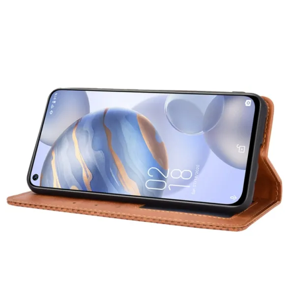 BUSINESS Peňaženkový kryt Oukitel C21 hnedý