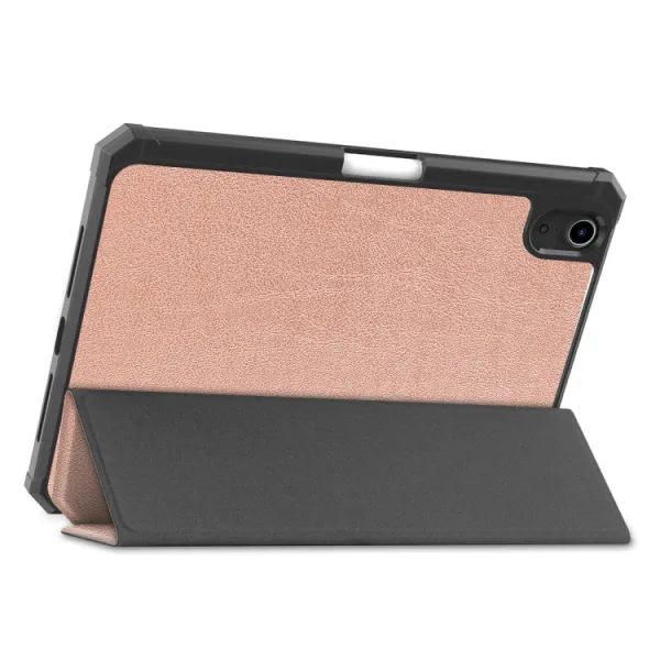 LEATHER Zaklápací obal Apple iPad mini 2021 / iPad mini 2024 zlatý