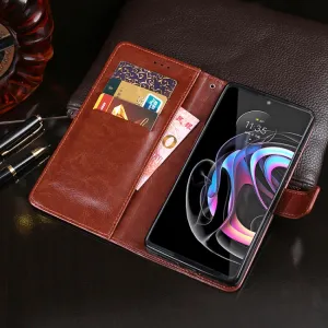IDEWEI Peňaženkový kryt Motorola Edge 20 Pro biely