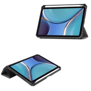LEATHER Zaklápací obal Apple iPad mini 2021 / iPad mini 2024 šedý
