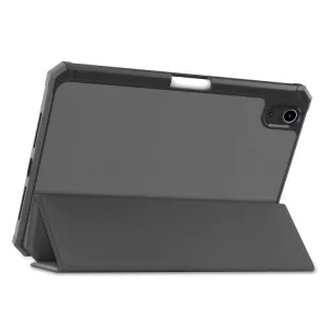 LEATHER Zaklápací obal Apple iPad mini 2021 / iPad mini 2024 šedý