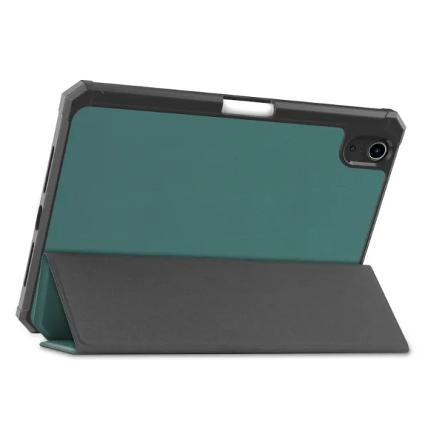 LEATHER Zaklápací obal Apple iPad mini 2021 / iPad mini 2024 zelený
