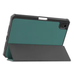 LEATHER Zaklápací obal Apple iPad mini 2021 / iPad mini 2024 zelený