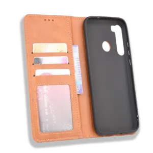 BUSINESS Peňaženkový kryt HTC Desire 20 Pro hnedý