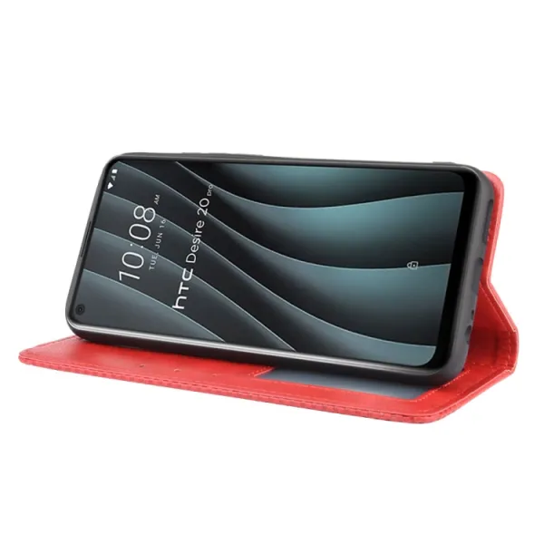 BUSINESS Peňaženkový kryt HTC Desire 20 Pro červený