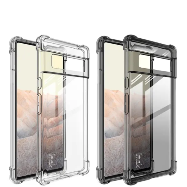 IMAK Ochranný silikónový kryt + fólia Google Pixel 6 Pro čierny
