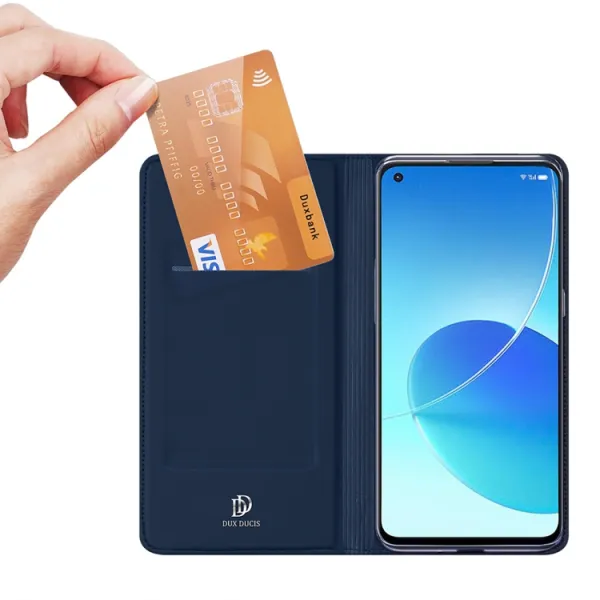 DUX Peňaženkový kryt Oppo Reno6 5G modrý