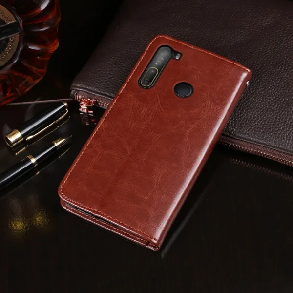 IDEWEI Peňaženkový kryt HTC Desire 20 Pro biely