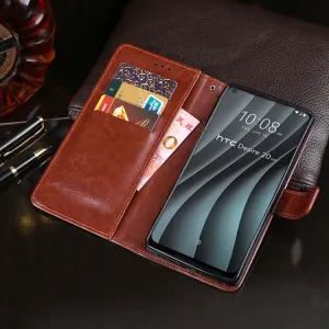 IDEWEI Peňaženkový kryt HTC Desire 20 Pro biely
