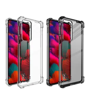 IMAK Ochranný silikónový kryt + fólia Motorola Edge 20 Pro čierny