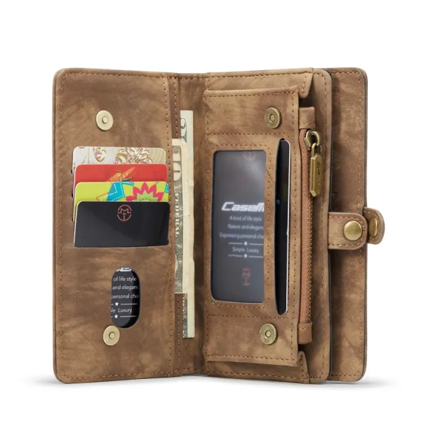 WALLET Ochranný kryt s peňaženkou 2v1 pre Apple iPhone 13 Pro Max hnedý
