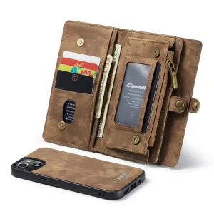 WALLET Ochranný kryt s peňaženkou 2v1 pre Apple iPhone 13 Pro Max hnedý