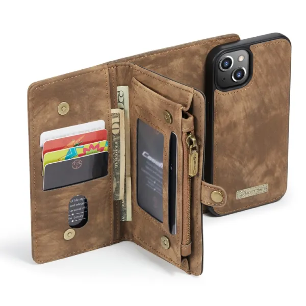 WALLET Ochranný kryt s peňaženkou 2v1 pre Apple iPhone 13 Pro Max hnedý