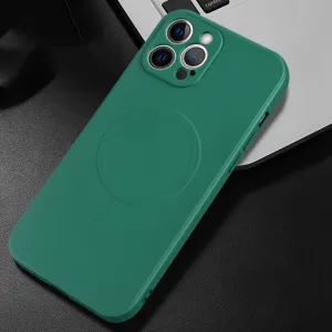 RUBBER MAGSAFE Obal Apple iPhone 13 Pro tmavozelený