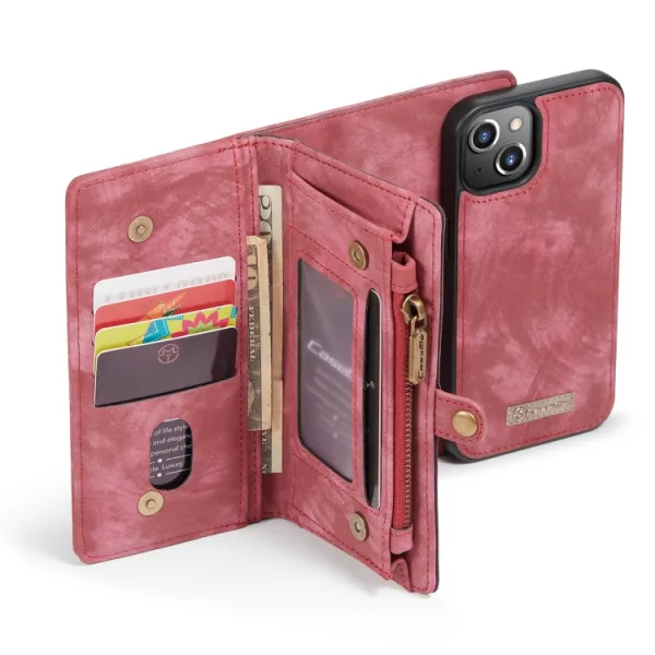 WALLET Ochranný kryt s peňaženkou 2v1 pre Apple iPhone 13 mini ružový
