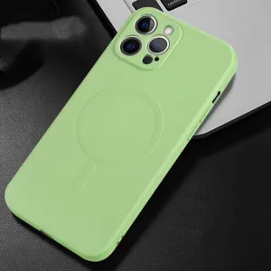 RUBBER MAGSAFE Obal Apple iPhone 13 Pro svetlozelený