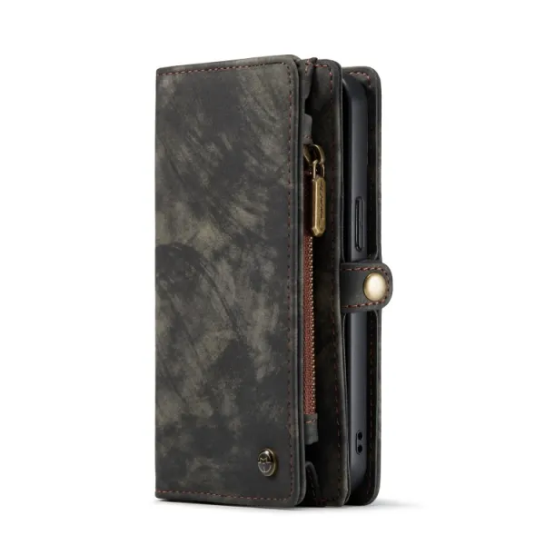 WALLET Ochranný kryt s peňaženkou 2v1 pre Apple iPhone 13 čierny