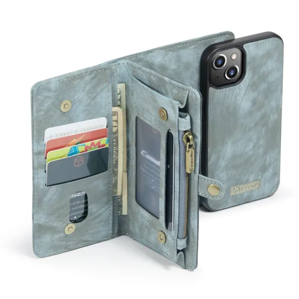 WALLET Ochranný kryt s peňaženkou 2v1 pre Apple iPhone 13 mini modrý