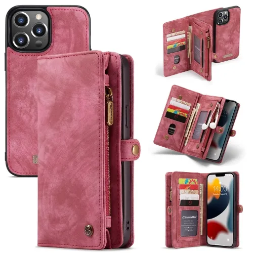 WALLET Ochranný kryt s peňaženkou 2v1 pre Apple iPhone 13 Pro ružový
