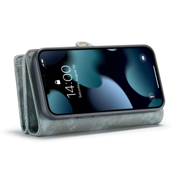 WALLET Ochranný kryt s peňaženkou 2v1 pre Apple iPhone 13 modrý