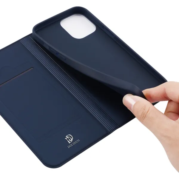 DUX Peňaženkový kryt Apple iPhone 13 Pro Max modrý