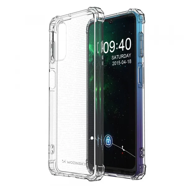 MG Anti Shock Military silikónový kryt na Samsung Galaxy A32 5G, priesvitný