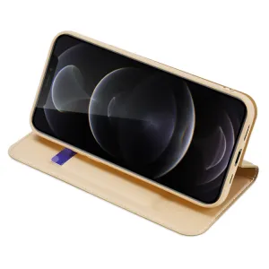 DUX Peňaženkový kryt Apple iPhone 13 Pro zlatý