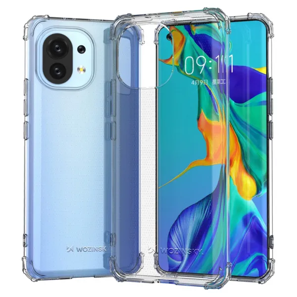MG Anti Shock Military silikónový kryt na Xiaomi Mi 11, priesvitný