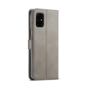 IMEEKE Peňaženkový kryt Samsung Galaxy A03s šedý