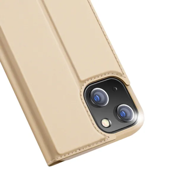 DUX Peňaženkový kryt Apple iPhone 13 mini zlatý
