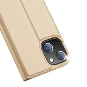 DUX Peňaženkový kryt Apple iPhone 13 mini zlatý