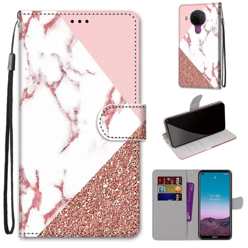 ART Peňaženkový kryt Nokia 5.4 MARBLE