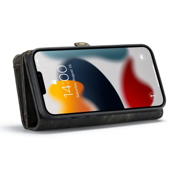 WALLET Ochranný kryt s peňaženkou 2v1 pre Apple iPhone 13 Pro Max čierny