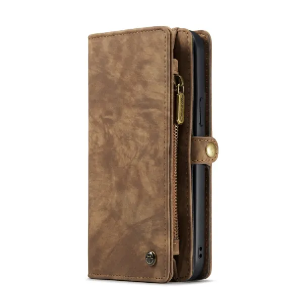 WALLET Ochranný kryt s peňaženkou 2v1 pre Apple iPhone 13 Pro hnedý