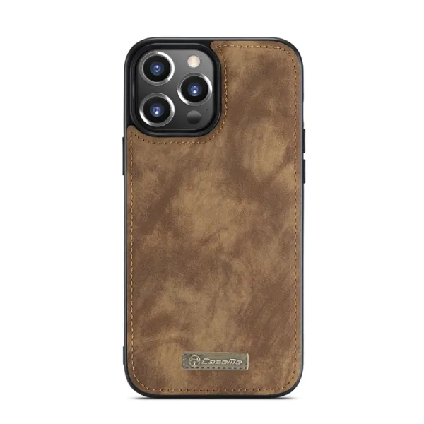 WALLET Ochranný kryt s peňaženkou 2v1 pre Apple iPhone 13 Pro hnedý
