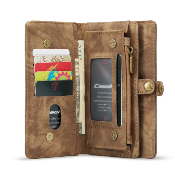 WALLET Ochranný kryt s peňaženkou 2v1 pre Apple iPhone 13 Pro hnedý