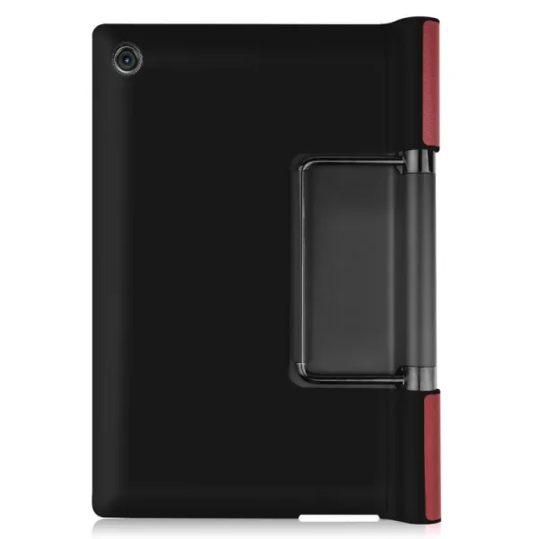 LEATHER Zaklápací obal Lenovo Yoga Tab 11 tmavočervený
