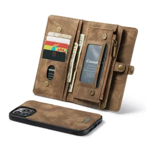WALLET Ochranný kryt s peňaženkou 2v1 pre Apple iPhone 13 Pro hnedý