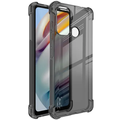 IMAK Ochranný silikónový kryt + fólia Motorola Moto G60 čierny
