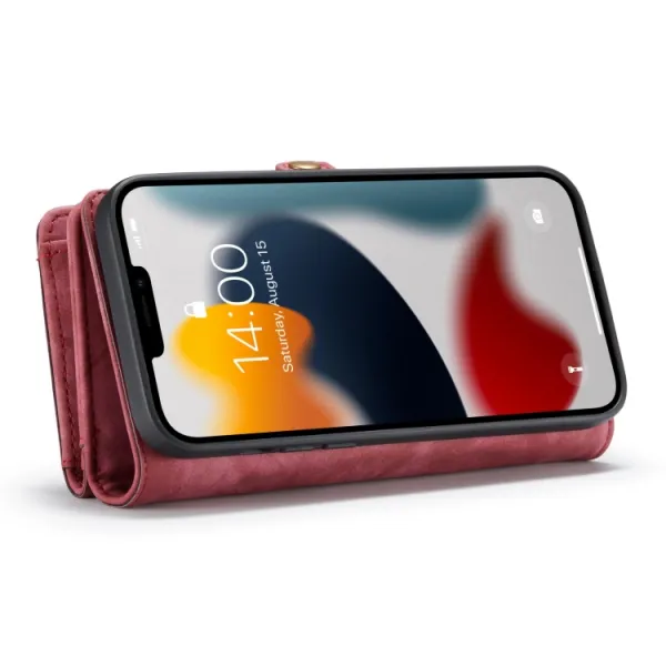 WALLET Ochranný kryt s peňaženkou 2v1 pre Apple iPhone 13 Pro ružový