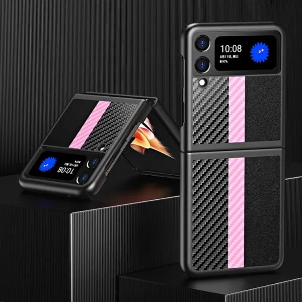 CARBON Ochranný kryt Samsung Galaxy Z Flip 3 5G ružový
