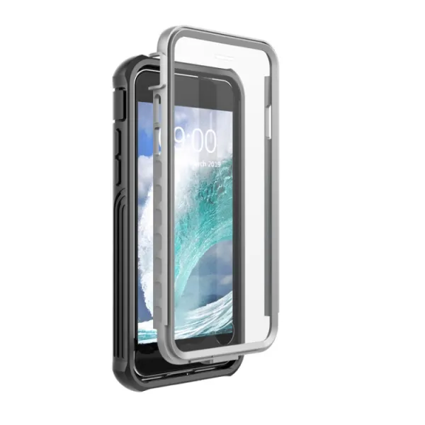 SOLID Obojstranný kryt Apple iPhone iPhone SE 2022 / 2020 / iPhone 8 / 7 čierny