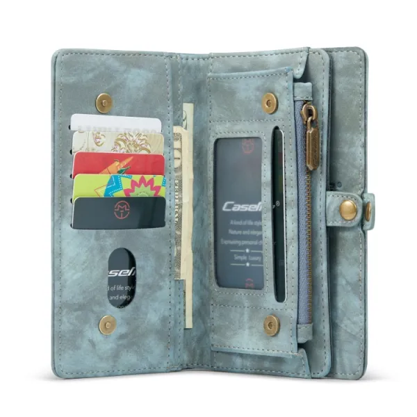 WALLET Ochranný kryt s peňaženkou 2v1 pre Apple iPhone 13 Pro modrý